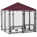 5' x 5' x 5' Outdoor Dog Kennel with Canopy U81434