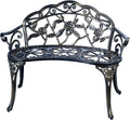 Copper Cast Aluminum Double Seat Patio Bench W39112