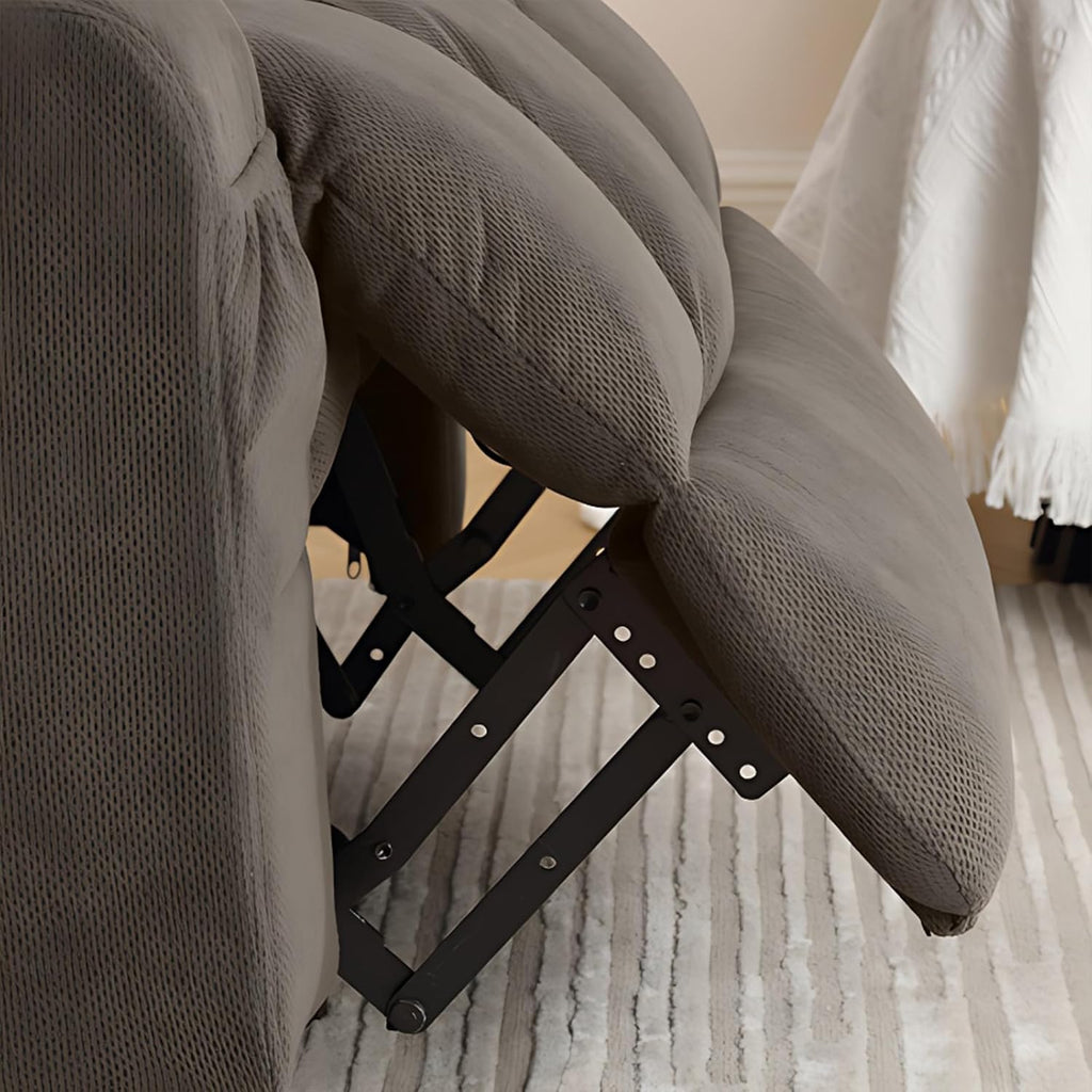 Brown Swivel Massage Recliner Sofa N64221