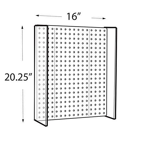 16x22W x 20.25x22H Pegboard Powerwing Display G3256