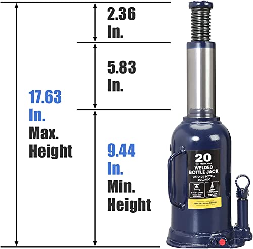 20 Ton Hydraulic Bottle Jack W62870