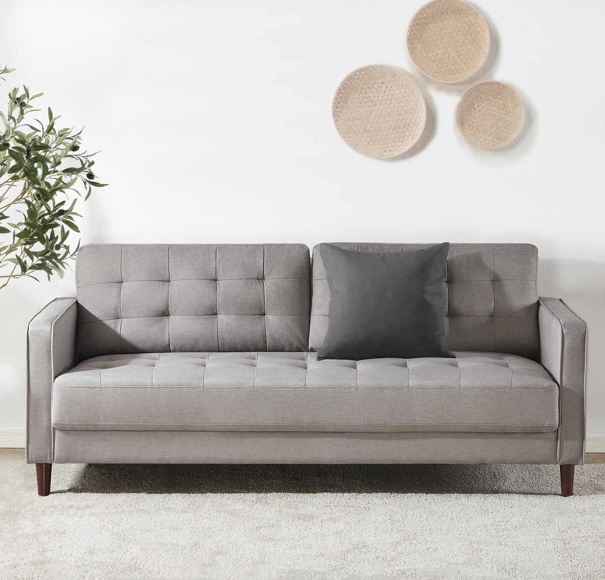 Stone Grey Sofa Couch L552