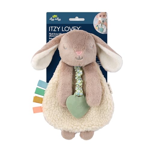 Baby Lovey with Teether, Textured Ribbons & Dangle Arms O9096