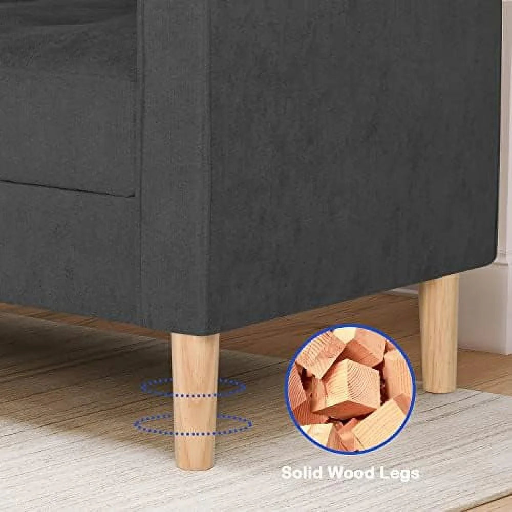 57" Tufted Loveseat and Chair Set of 2 O8497