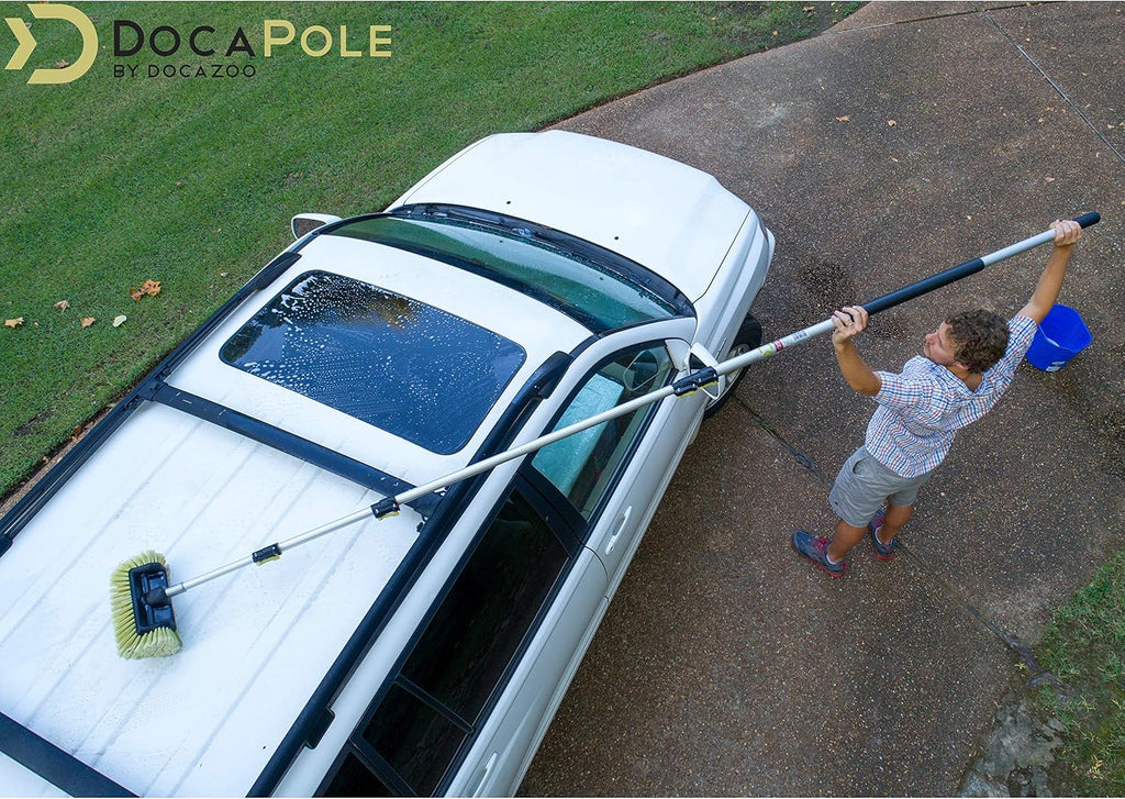 Car Cleaning Kit with Soft Car Wash Brush, Squeegee, Mitt, Microfiber Cleaning Head & Extension Pole G587211