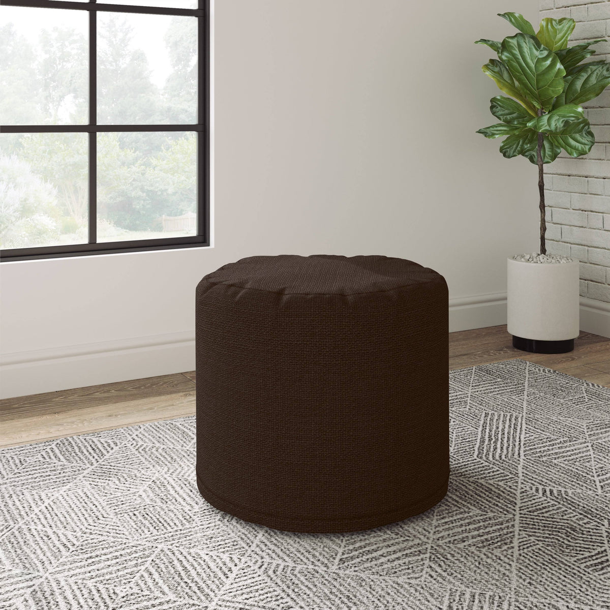 Cali Cactus Round Pouf Ottoman E4915