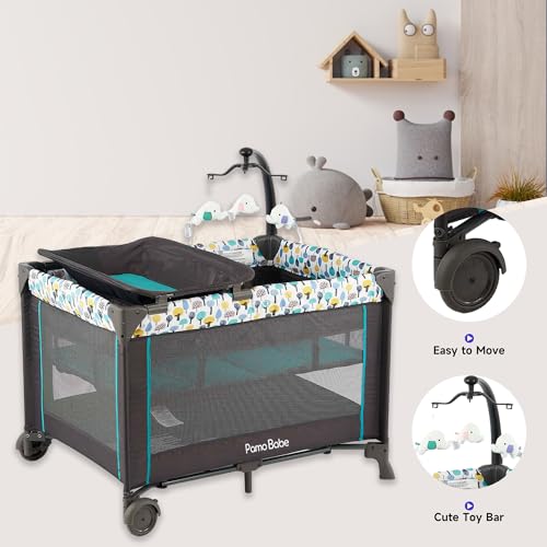 Portable Baby Playpen with Detachable Bassinet and Changing Table S923