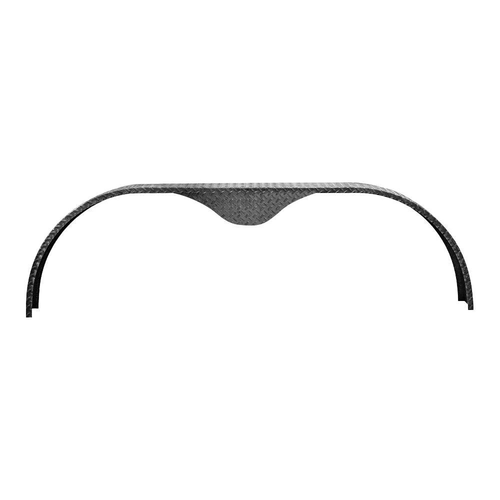 Tandem Axle 9x72 Steel Diamond Plate Trailer Fender Pair F568