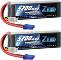 3S LiPo Battery 11.1V 60C 5200mAh EC5 Connector 2 Pack R34250