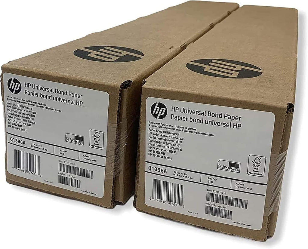 24 in x 150 ft 2 Roll Bundle Bond Paper A879968