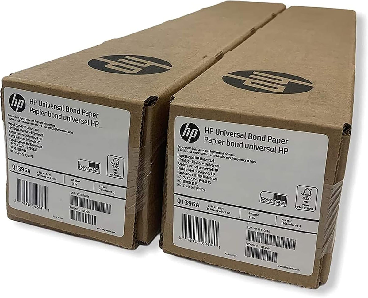 24 in x 150 ft 2 Roll Bundle Bond Paper A879968