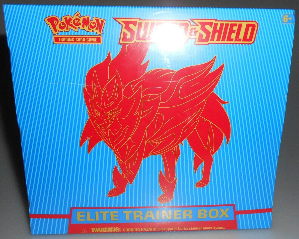 Pokemon Sword and Shield Elite Trainer Box Factory Sealed 2021 Blue T1813