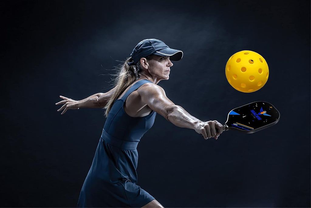 Graphite Pickleball Paddle Set of 2 and 4 Pickleballs O479638