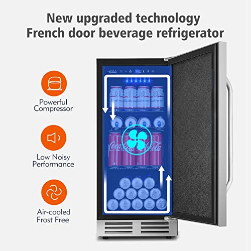 35L 250 Counts Electric Cigar Humidor Cabinet with Digital LED Screen V72225
