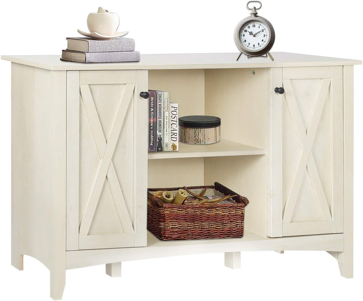 Brown Accent Cabinet with Doors and Adjustable Shelves Y50933