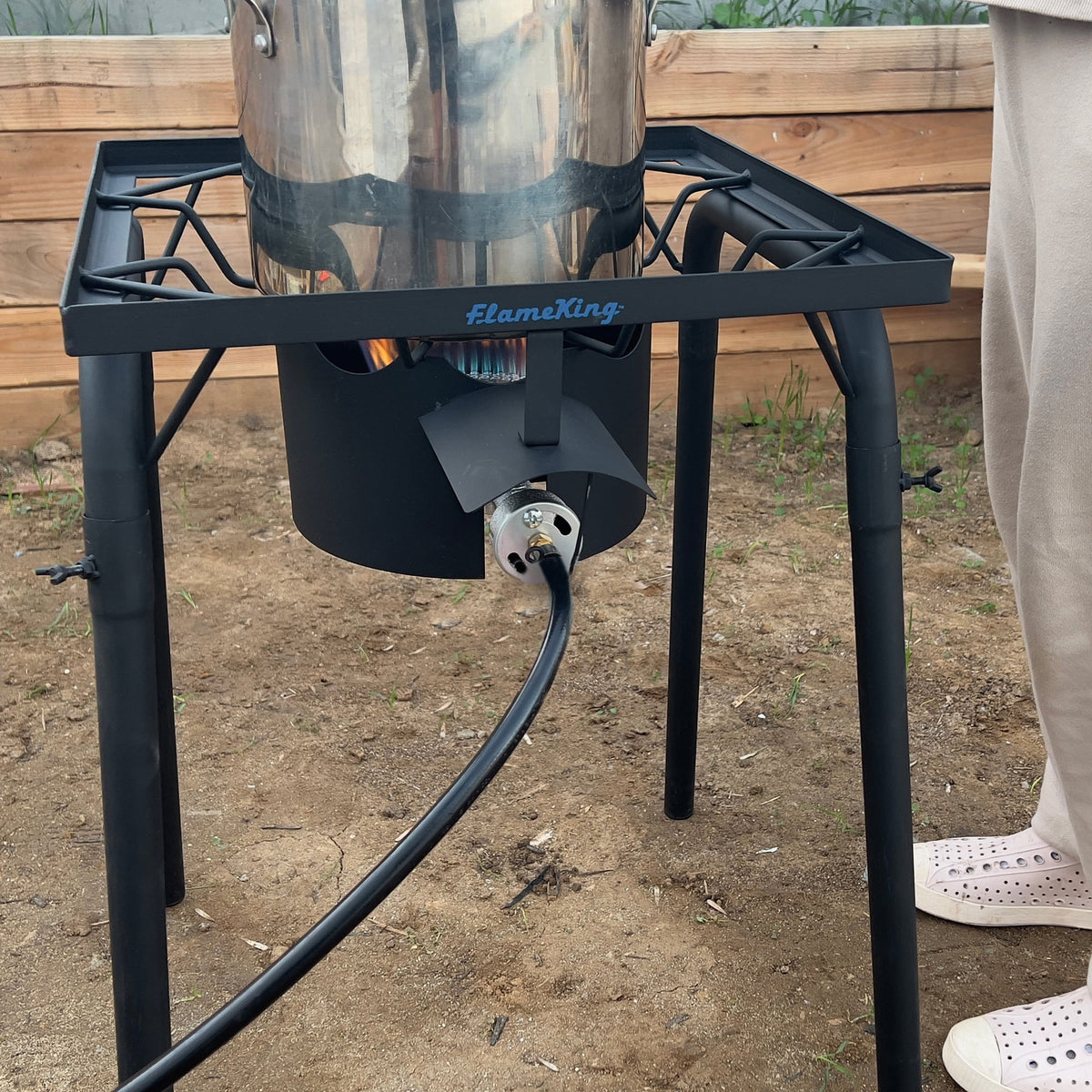 100,000 BTU LP Gas Outdoor Stove Burner with Regulator Hose G9302