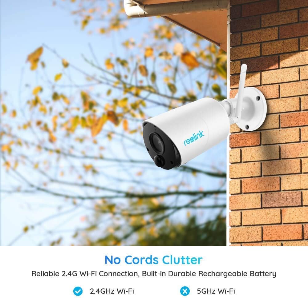 Wireless Outdoor Security Camera 1080P HD Solar Powered 2 Pack U6740