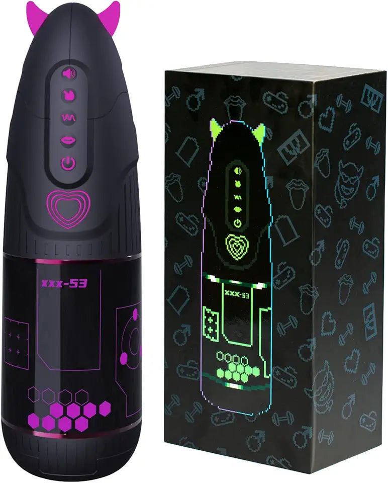 Automatic Male Masturbators 6 in 1 APP Control 10 Vibration 3 Sucking Modes Heating Pink M123