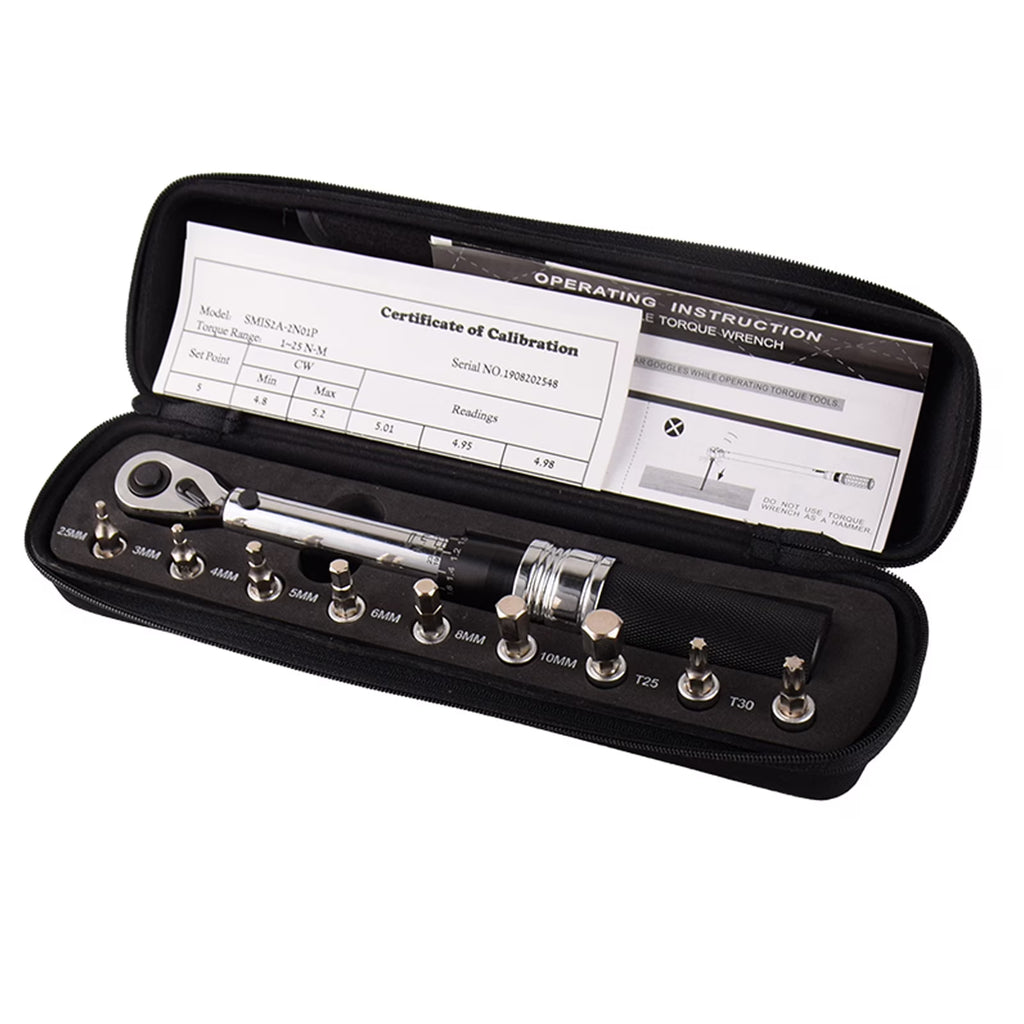 14" 1-25Nm Adjustable Bike Torque Wrench Set N54606