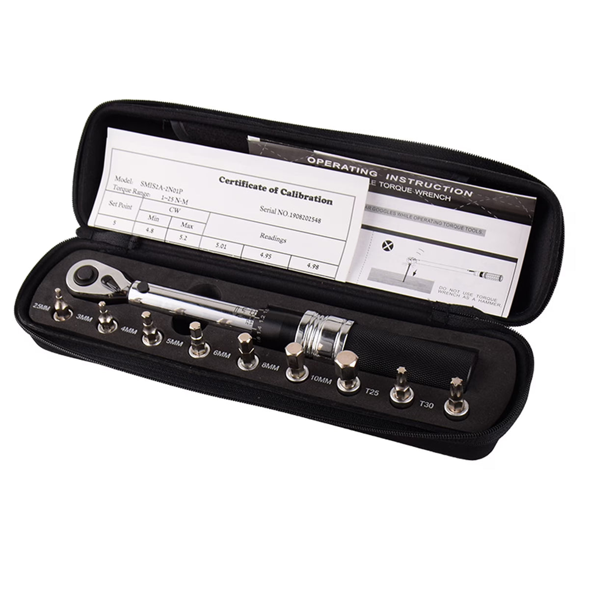 14" 1-25Nm Adjustable Bike Torque Wrench Set N54606