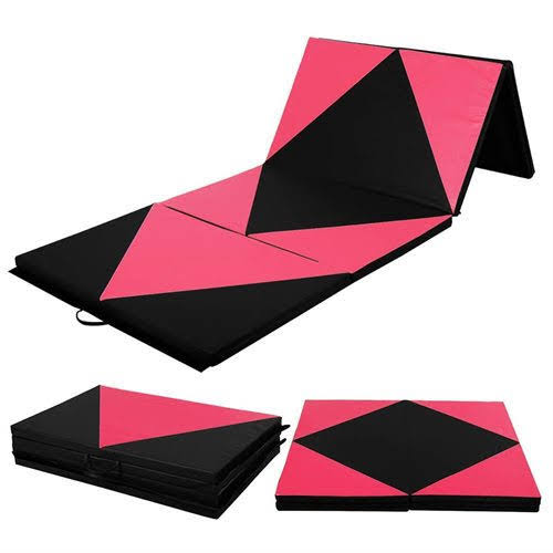 Pink/Black Folding Gymnastics Mat F10814