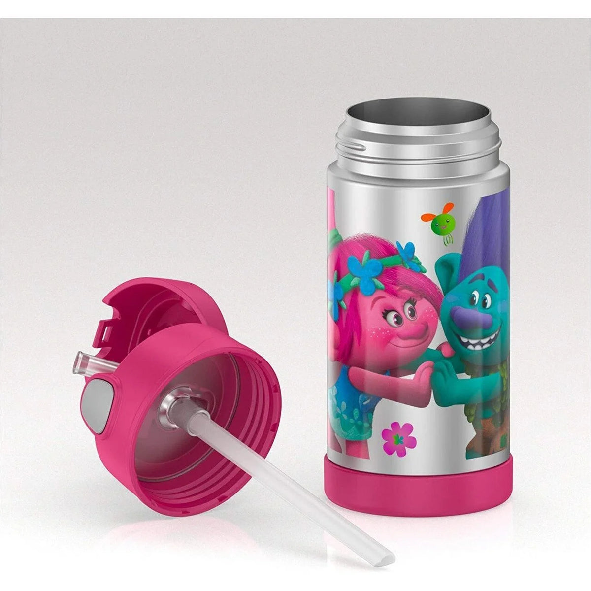 12 oz Stainless Steel Vacuum Insulated Kids Straw Bottle X9710