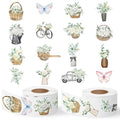 1000Pcs Green Christmas Tree Stickers G327