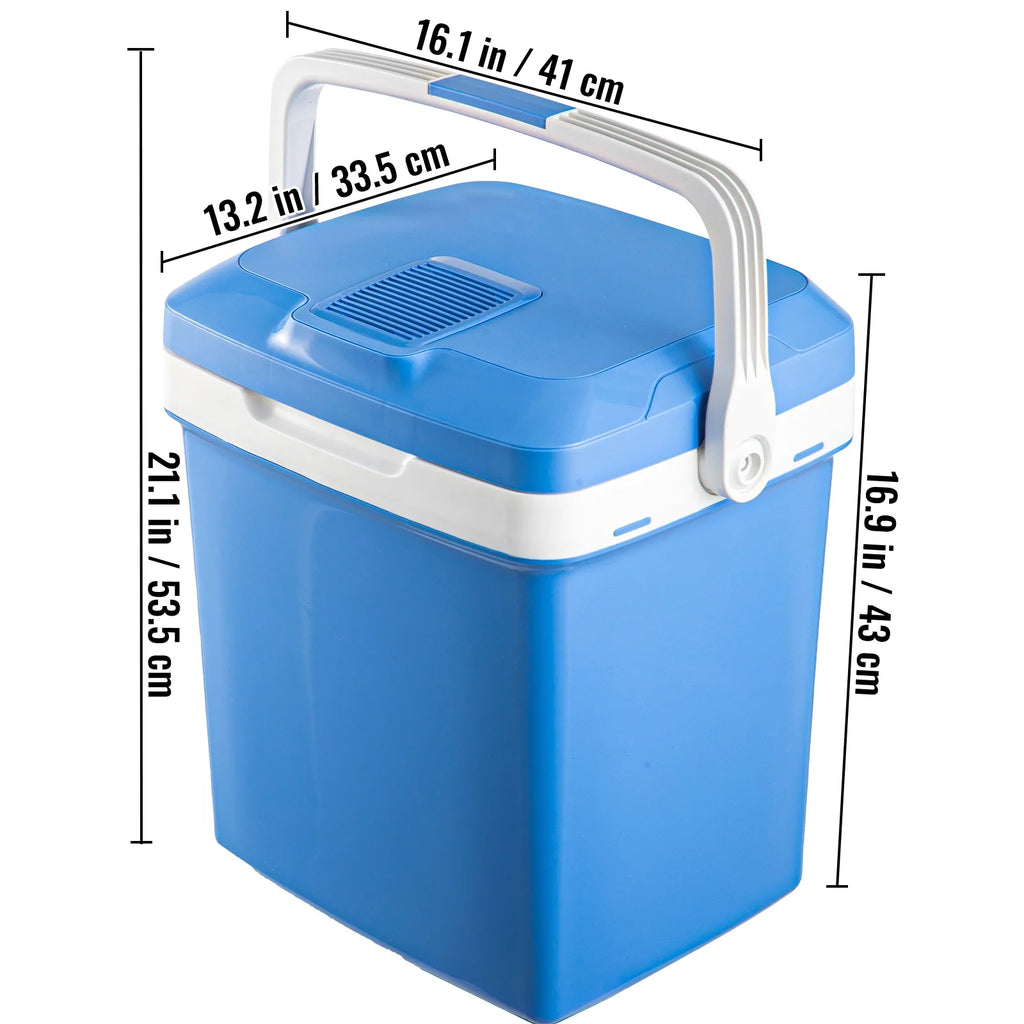 Portable Car Fridge 25L/28Qt with 110V AC Home Power Cord & 12V Car Adapter R3090