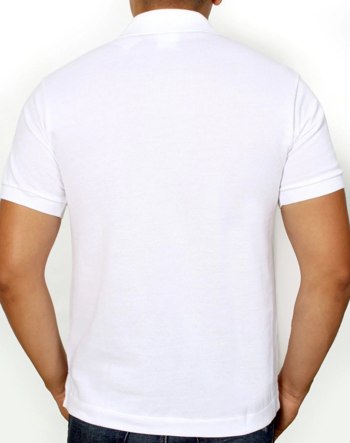 White Men's Classic Fit Short Sleeve Polo Shirt N43030