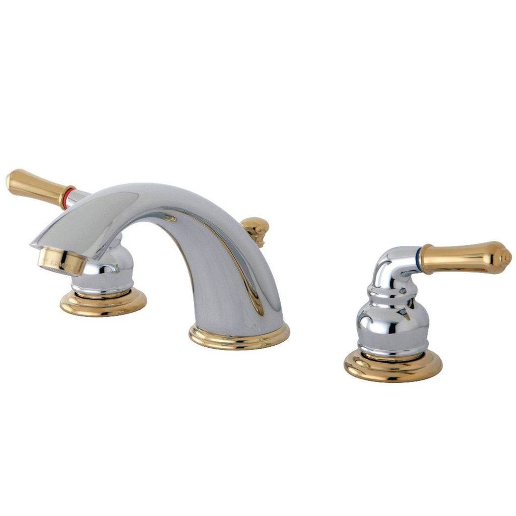 Polished Chrome Polished Brass Widespread Bathroom Faucet S585207