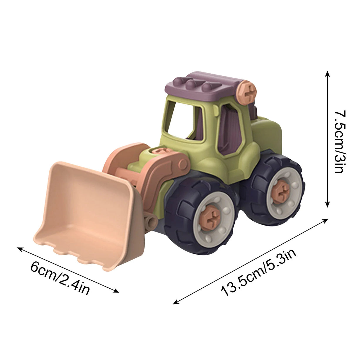DIY Nut Building Construction Toy Excavator V39598
