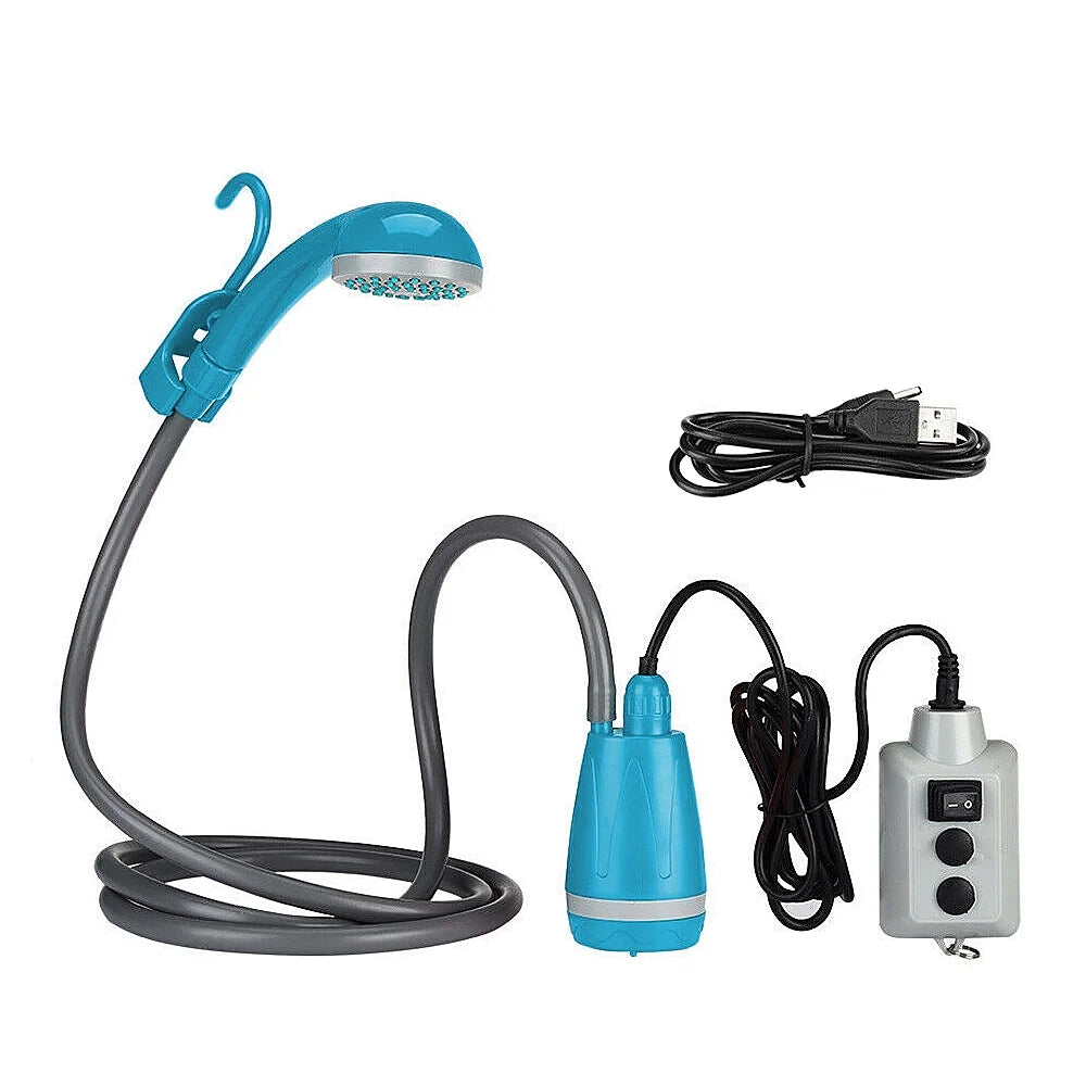 Portable Camping Shower Pump Rechargeable Shower Head H1183