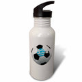 Greek Soccer Ball Sports Water Bottle 21 oz H252