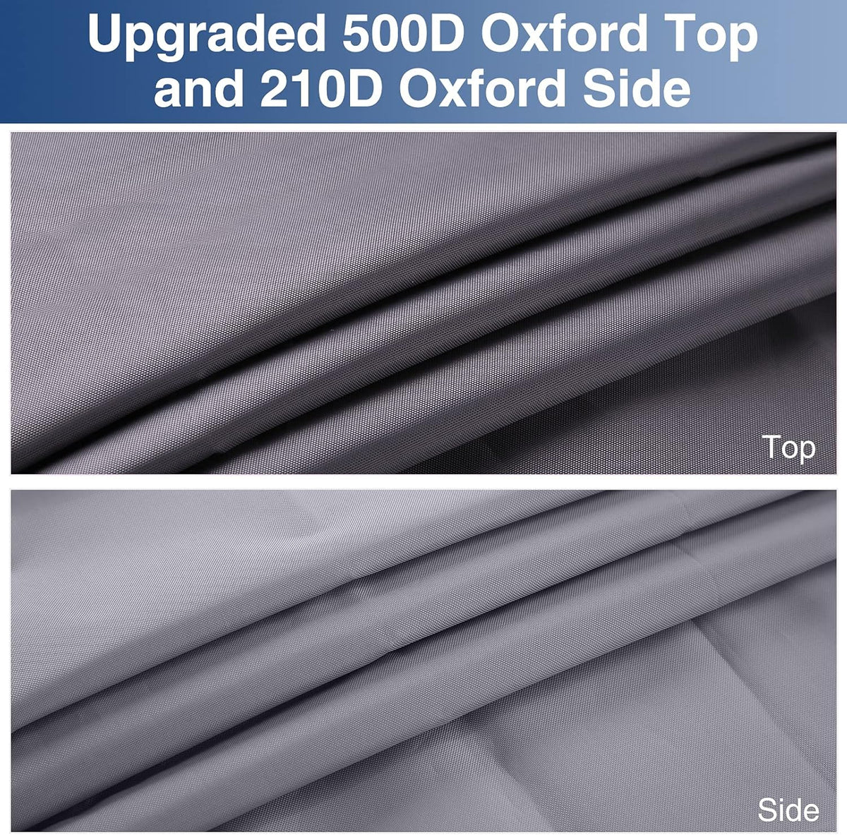 Upgraded Waterproof 500D Travel Trailer Cover with 4 Tire Covers, Tongue Jack Cover S57393