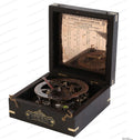 Sundial Compass Black Wooden Case Engraved Brass Pack of 2 J9798