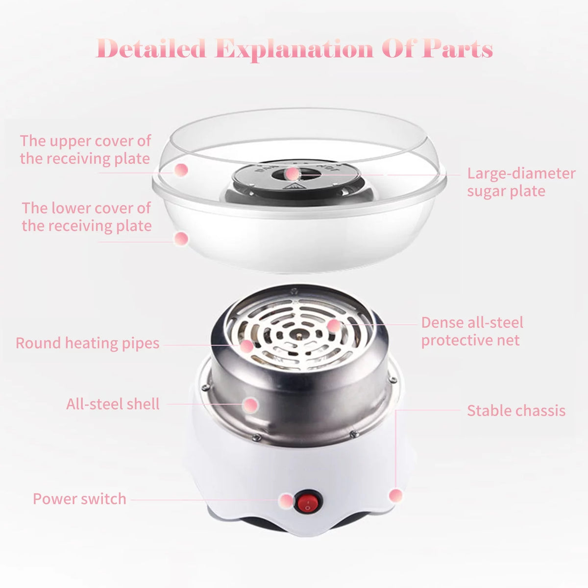 Pink 400W Household Machine W789