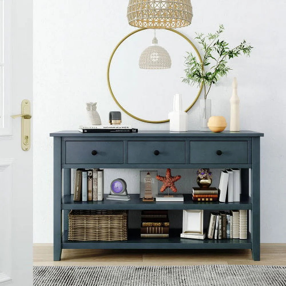 Console Table with Pine Solid Wood Frame and Legs Z262