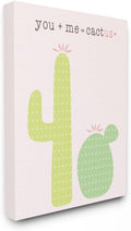 Pink and Green Cactus Canvas Wall Art, 16 x 20, Multi-Color B940940