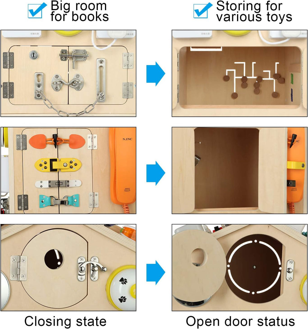 38-IN-1 Busy Board House Toys for Toddlers S2818