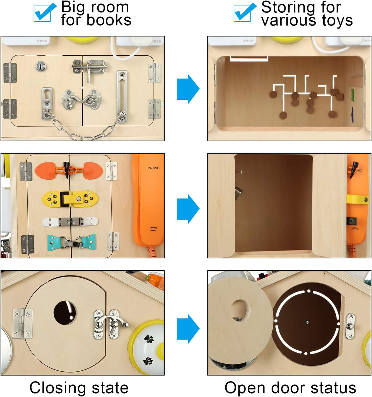 38-IN-1 Busy Board House Toys for Toddlers S2818