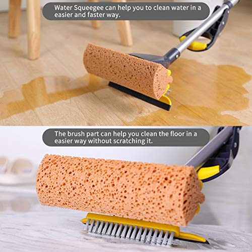 Sponge Mop with 2 Sponge Heads D856068
