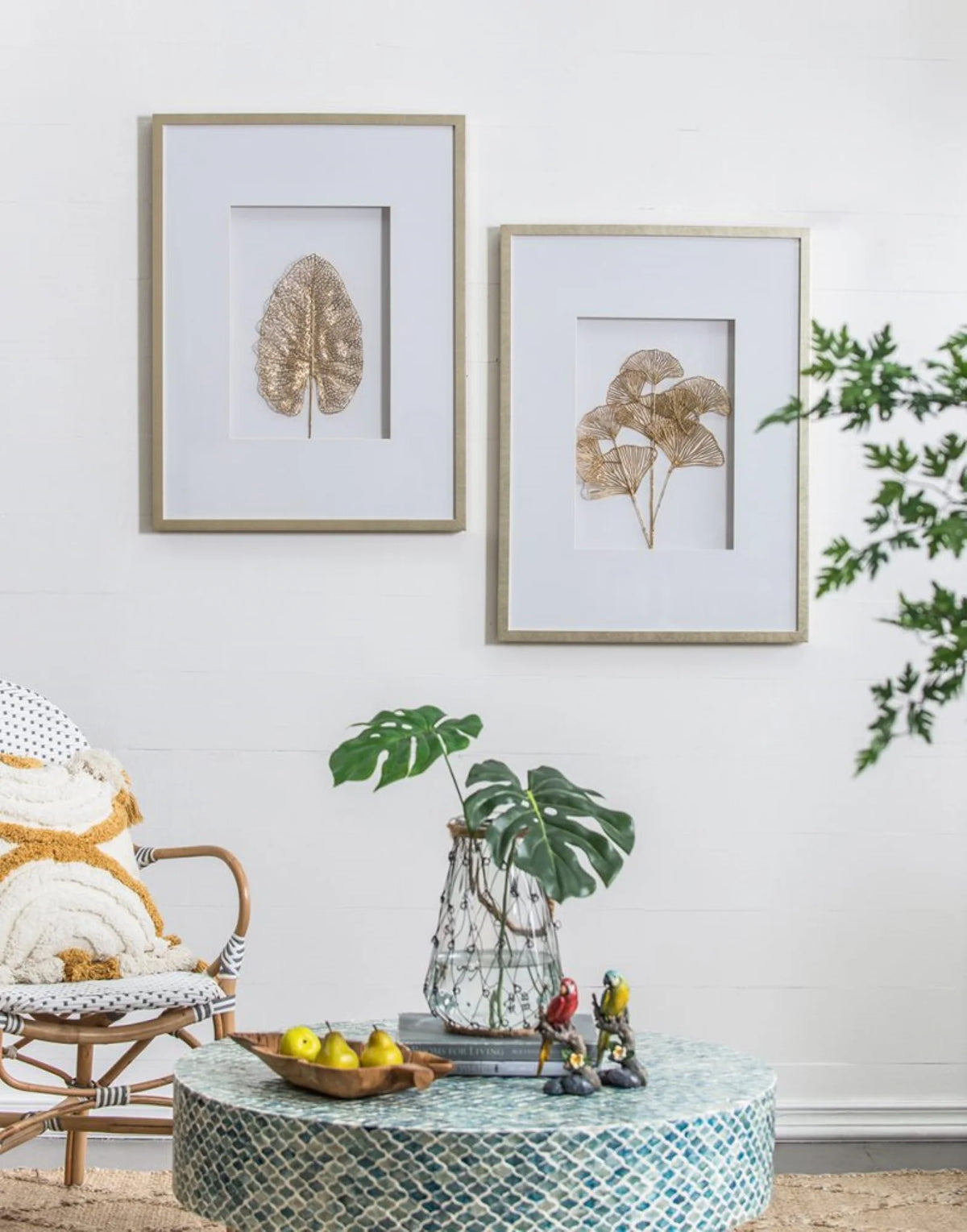 Botanical Framed Wall Arts 23.5" x 31.5" 2ct T55898