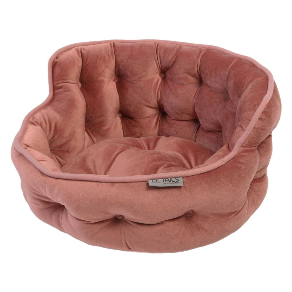 Ultra Plush Tufted Velvet Round Cuddler Pet Bed E797