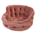 Ultra Plush Tufted Velvet Round Cuddler Pet Bed E797