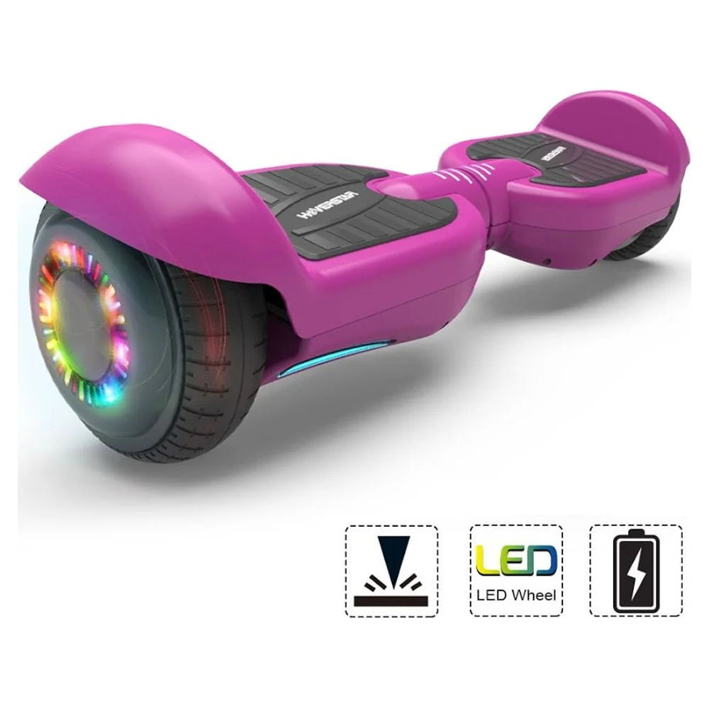 6.5 Two-Wheel Self Balancing Electric Scooter with LED Light Pink K32451
