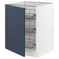 White Base Cabinet with Wire Baskets B25956