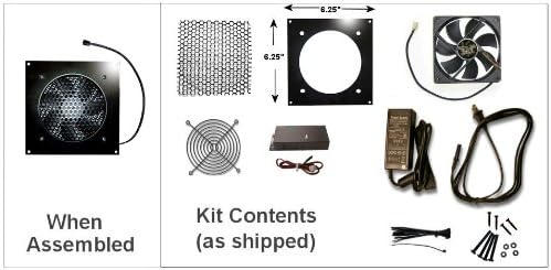 Programmable Thermal Controlled Cooling Kits (Metal, Single 120mm) O229