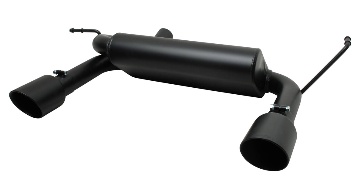 Black Ceramic Cat-Back Dual Split Exhaust System D4007