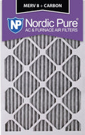 20x25x1 MERV 8 Pleated Carbon Air Filters 12 Pack N71777