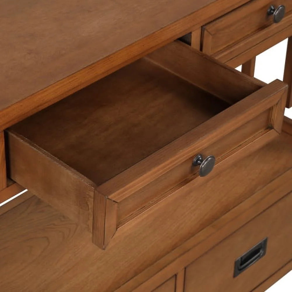 Farmhouse 36'' Wood Console Table with 4 Drawers Y98228